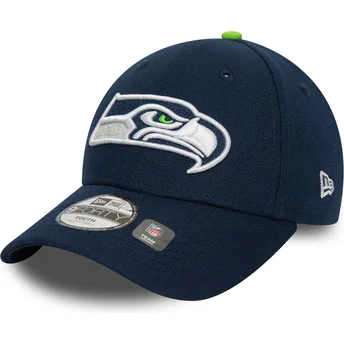 Casquette courbée bleue marine ajustable pour enfant 9FORTY The League Seattle Seahawks NFL New Era