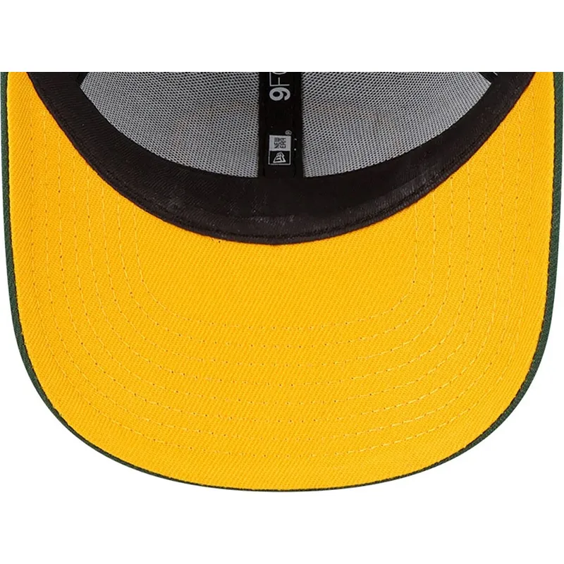 grune-gebogene-verstellbare-kindercap-9forty-the-league-der-green-bay-packers-nfl-von-new-era
