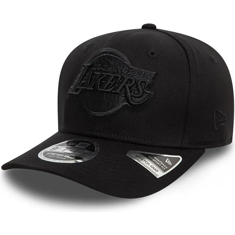 schwarze-gebogene-snapback-kappe-9fifty-stretch-snap-der-los-angeles-lakers-nba-von-new-era