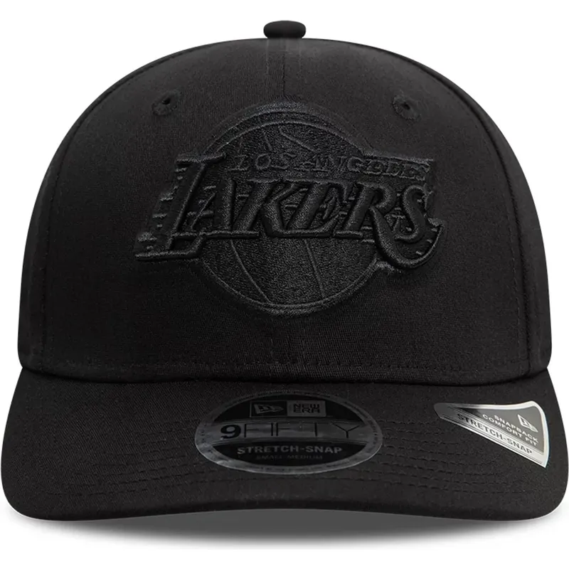schwarze-gebogene-snapback-kappe-9fifty-stretch-snap-der-los-angeles-lakers-nba-von-new-era