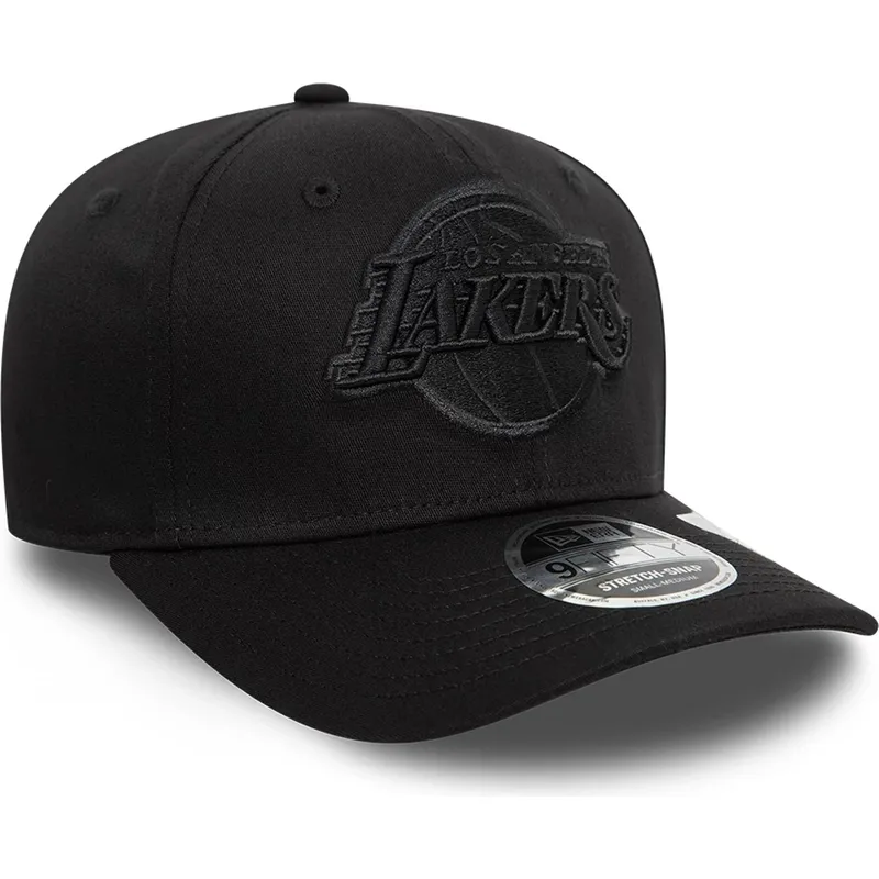schwarze-gebogene-snapback-kappe-9fifty-stretch-snap-der-los-angeles-lakers-nba-von-new-era