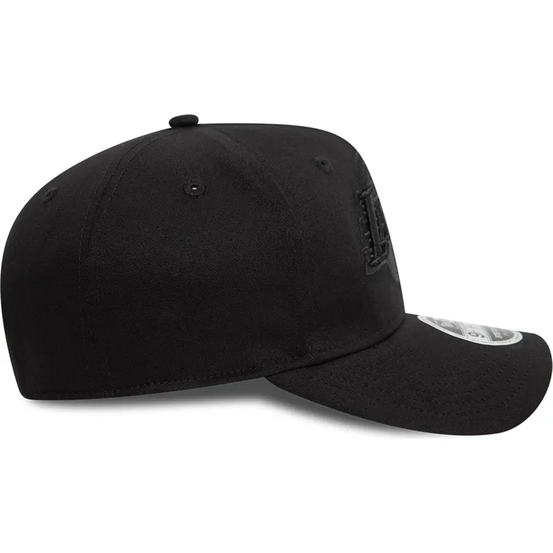 schwarze-gebogene-snapback-kappe-9fifty-stretch-snap-der-los-angeles-lakers-nba-von-new-era