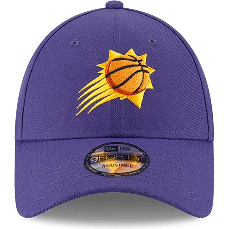 violette-verstellbare-curved-cap-9forty-the-league-der-phoenix-suns-nba-von-new-era