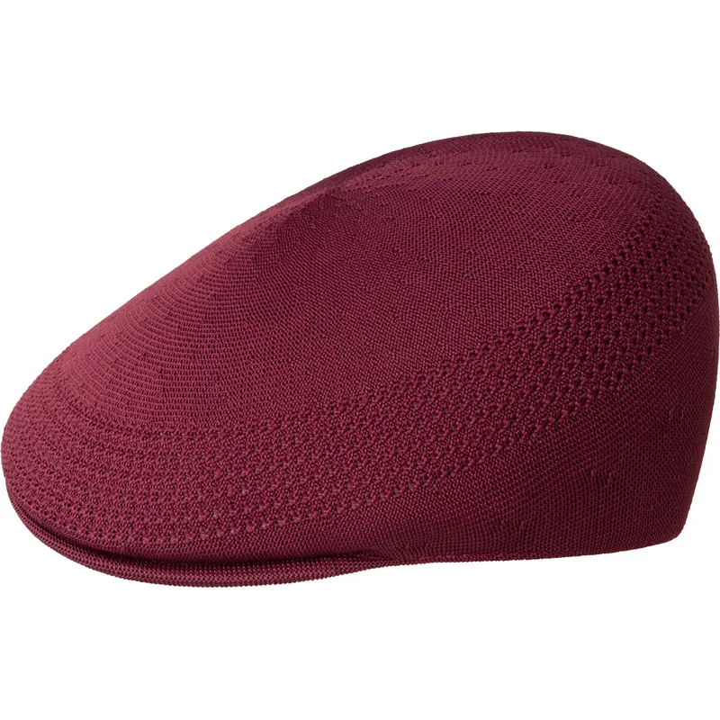 granatfarbene-baskenmutze-tropic-507-ventair-cranberry-von-kangol