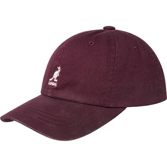 Mützen gebogen rot verstellbares band Washed Baseball Cordovan von Kangol
