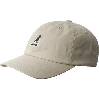 Mützen gebogen beige verstellbares band Washed Baseball von Kangol