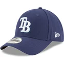 casquette-courbee-bleue-marine-ajustable-9forty-the-league-tampa-bay-rays-mlb-new-era