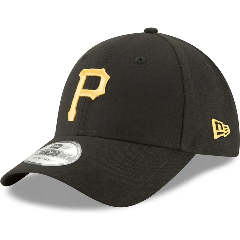 schwarze-verstellbare-gebogene-kappe-9forty-the-league-der-pittsburgh-pirates-mlb-von-new-era schwarze-verstellbare-gebogene-kappe-9forty-the-league-der-pittsburgh-pirates-mlb-von-new-era