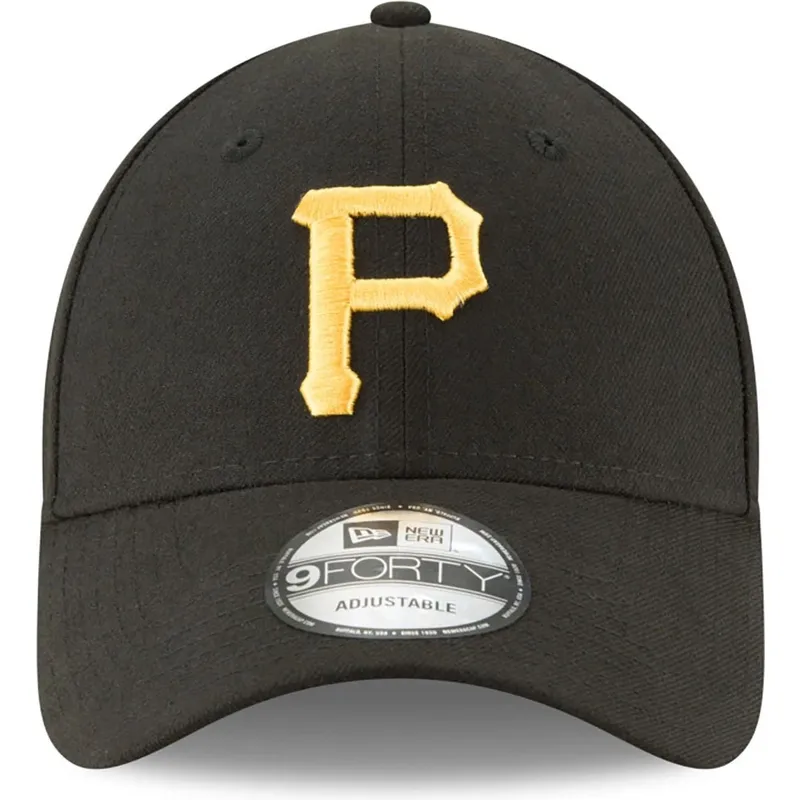 schwarze-verstellbare-gebogene-kappe-9forty-the-league-der-pittsburgh-pirates-mlb-von-new-era schwarze-verstellbare-gebogene-kappe-9forty-the-league-der-pittsburgh-pirates-mlb-von-new-era