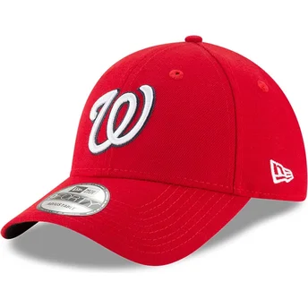 Casquette courbée rouge ajustable 9FORTY The League Washington Nationals MLB New Era