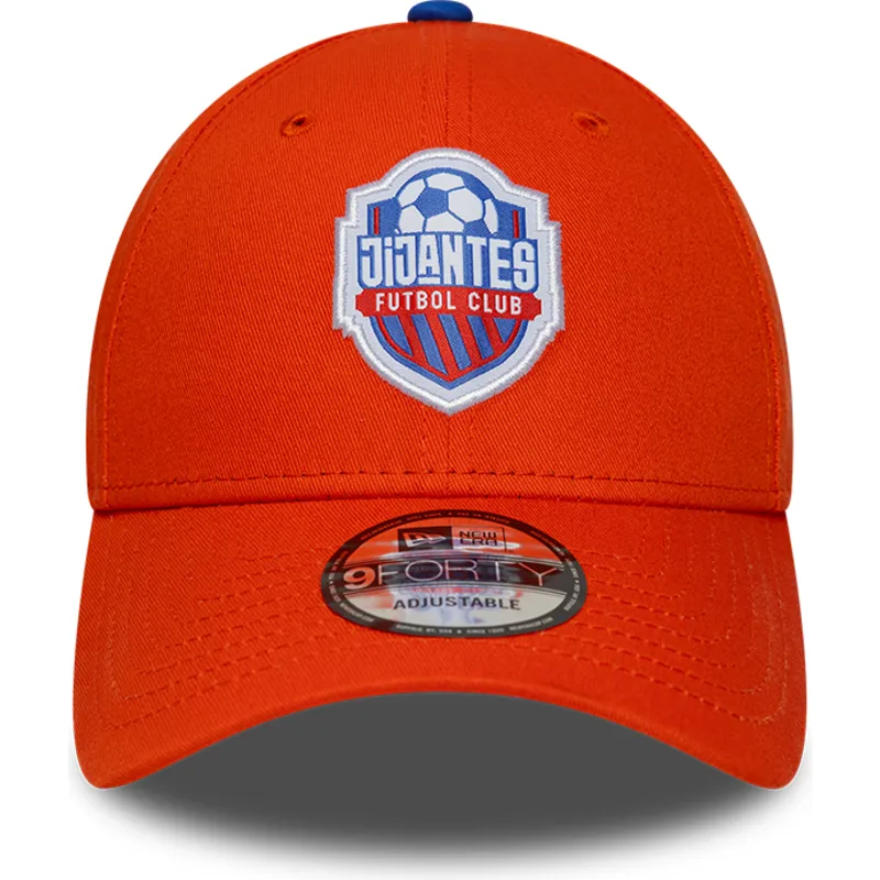 gebogene-orangefarbene-verstellbare-9forty-core-kappe-von-jijantes-fc-kings-league-von-new-era gebogene-orangefarbene-verstellbare-9forty-core-kappe-von-jijantes-fc-kings-league-von-new-era