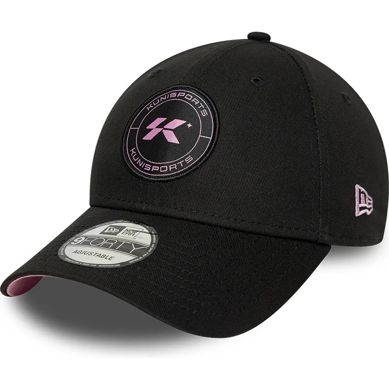 schwarze-verstellbare-curved-cap-9forty-core-von-kunisports-kings-league-von-new-era