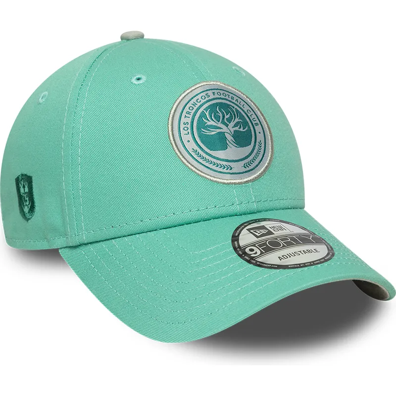 grune-verstellbare-curved-cap-9forty-core-von-los-troncos-fc-kings-league-von-new-era grune-verstellbare-curved-cap-9forty-core-von-los-troncos-fc-kings-league-von-new-era