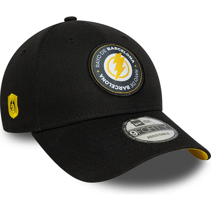 schwarze-verstellbare-curved-cap-9forty-core-von-rayo-de-barcelona-kings-league-von-new-era