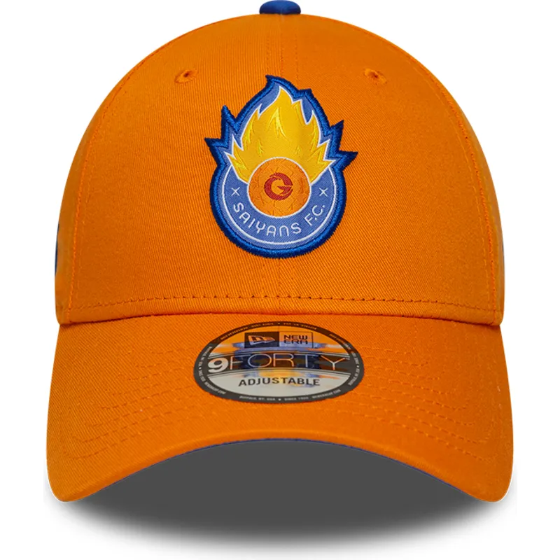 gebogene-orangefarbene-verstellbare-9forty-core-kappe-von-saiyans-fc-kings-league-von-new-era gebogene-orangefarbene-verstellbare-9forty-core-kappe-von-saiyans-fc-kings-league-von-new-era