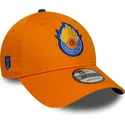 gebogene-orangefarbene-verstellbare-9forty-core-kappe-von-saiyans-fc-kings-league-von-new-era