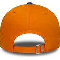 gebogene-orangefarbene-verstellbare-9forty-core-kappe-von-saiyans-fc-kings-league-von-new-era
