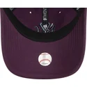 casquette-courbee-violette-ajustable-avec-logo-bleu-marine-9twenty-league-essential-new-york-yankees-mlb-new-era