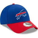 verstellbare-blaue-und-rote-curved-cap-9forty-the-league-der-buffalo-bills-nfl-von-new-era