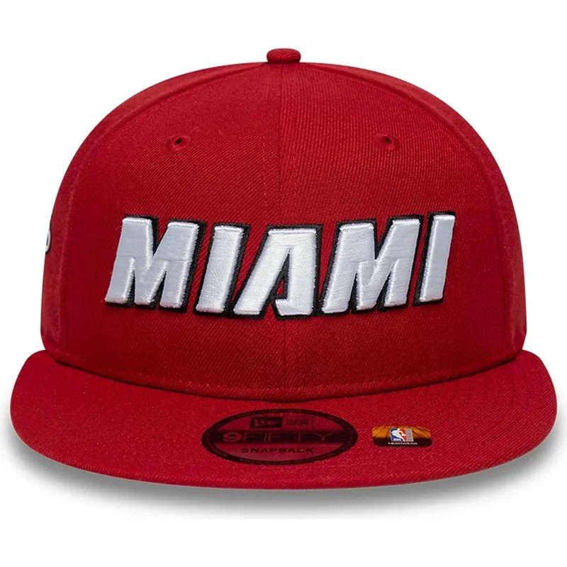 rote-flache-9fifty-statement-snapback-cap-der-miami-heat-nba-von-new-era rote-flache-9fifty-statement-snapback-cap-der-miami-heat-nba-von-new-era