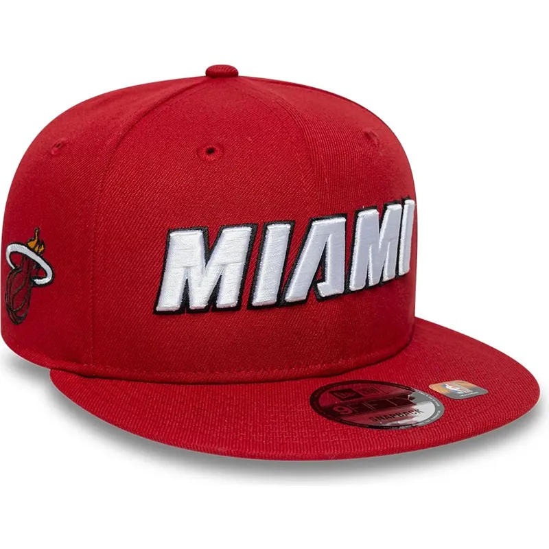 rote-flache-9fifty-statement-snapback-cap-der-miami-heat-nba-von-new-era rote-flache-9fifty-statement-snapback-cap-der-miami-heat-nba-von-new-era