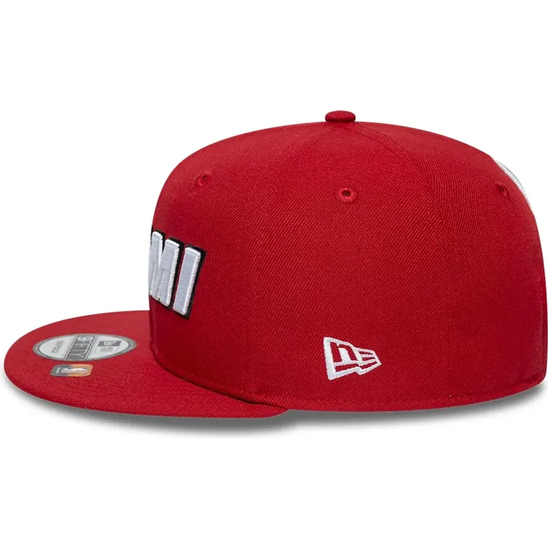 rote-flache-9fifty-statement-snapback-cap-der-miami-heat-nba-von-new-era rote-flache-9fifty-statement-snapback-cap-der-miami-heat-nba-von-new-era