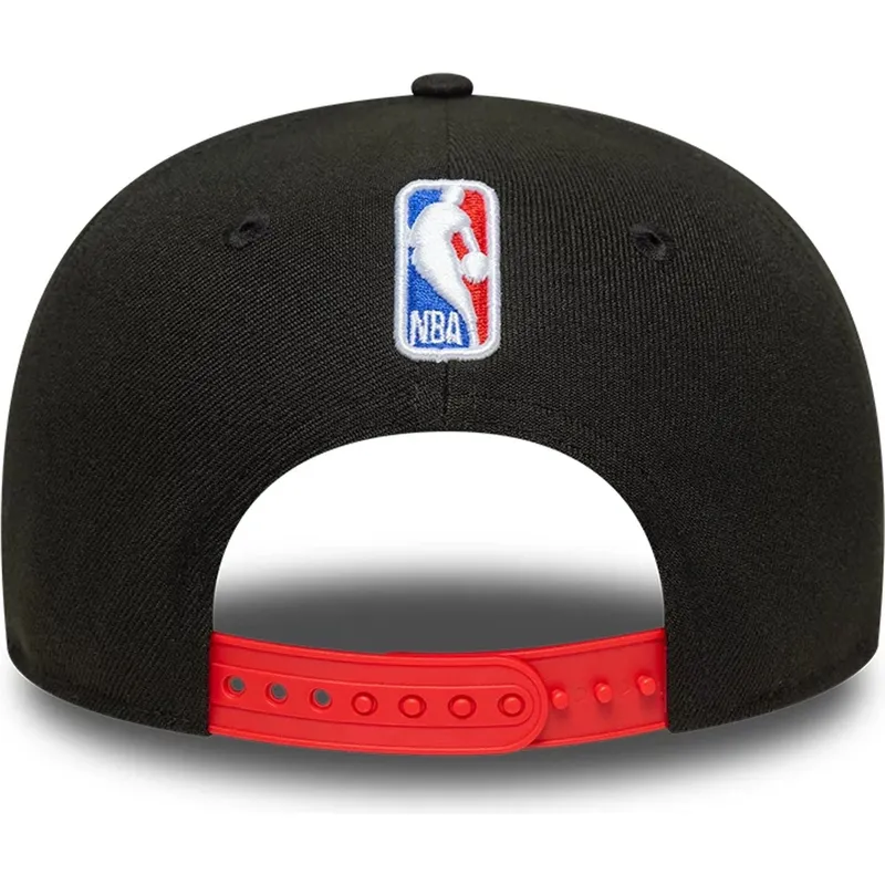 schwarze-flache-snapback-kappe-9fifty-statement-der-chicago-bulls-nba-von-new-era schwarze-flache-snapback-kappe-9fifty-statement-der-chicago-bulls-nba-von-new-era