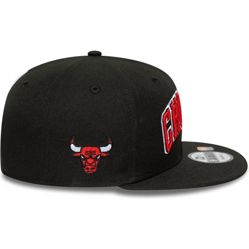 schwarze-flache-snapback-kappe-9fifty-statement-der-chicago-bulls-nba-von-new-era schwarze-flache-snapback-kappe-9fifty-statement-der-chicago-bulls-nba-von-new-era