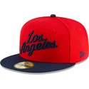 rot-marineblaue-anliegende-59fifty-statement-flat-cap-der-los-angeles-clippers-nba-von-new-era