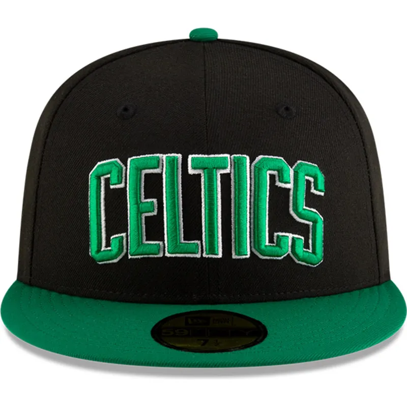 schwarze-und-grune-anliegende-flat-cap-59fifty-statement-der-boston-celtics-nba-von-new-era