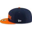 casquette-plate-bleue-marine-et-orange-ajustee-59fifty-statement-new-york-knicks-nba-new-era