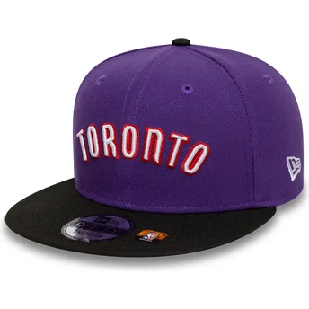 Mützen flach violett snapback 9FIFTY Classic der Toronto Raptors NBA von New Era
