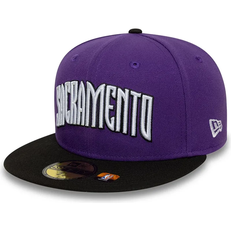 flache-violett-schwarze-anliegende-59fifty-classic-kappe-von-sacramento-kings-nba-von-new-era