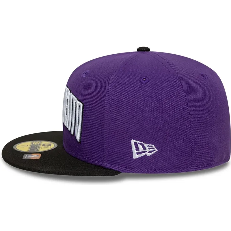 flache-violett-schwarze-anliegende-59fifty-classic-kappe-von-sacramento-kings-nba-von-new-era
