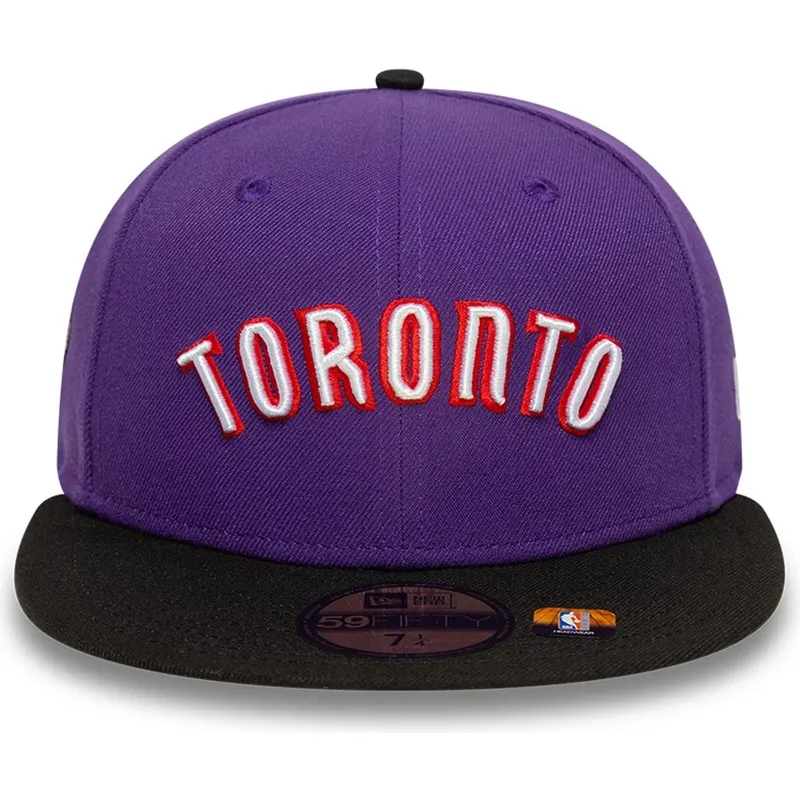 violette-und-schwarze-anliegende-59fifty-classic-flat-cap-der-toronto-raptors-nba-von-new-era