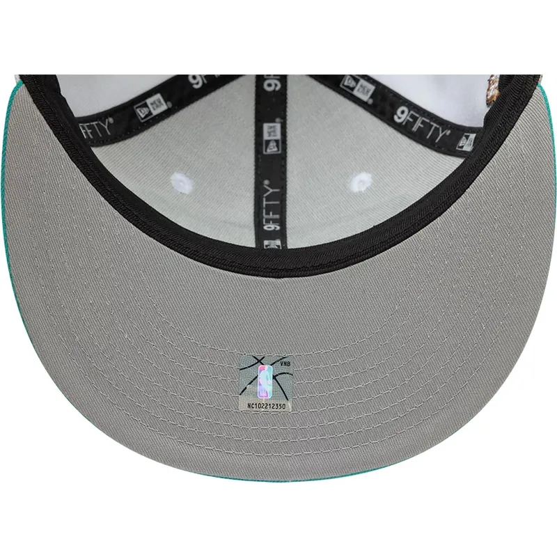 weisse-und-grune-flache-snapback-kappe-9fifty-classic-der-memphis-grizzlies-nba-von-new-era