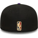 casquette-plate-noire-et-violette-ajustee-59fifty-classic-toronto-raptors-nba-new-era