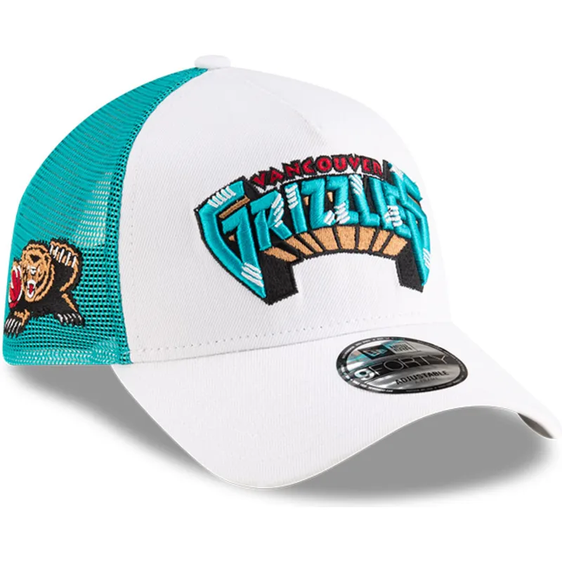 weisse-und-grune-trucker-kappe-a-frame-classic-der-memphis-grizzlies-nba-von-new-era weisse-und-grune-trucker-kappe-a-frame-classic-der-memphis-grizzlies-nba-von-new-era