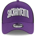 casquette-trucker-violette-et-noire-a-frame-classic-sacramento-kings-nba-new-era