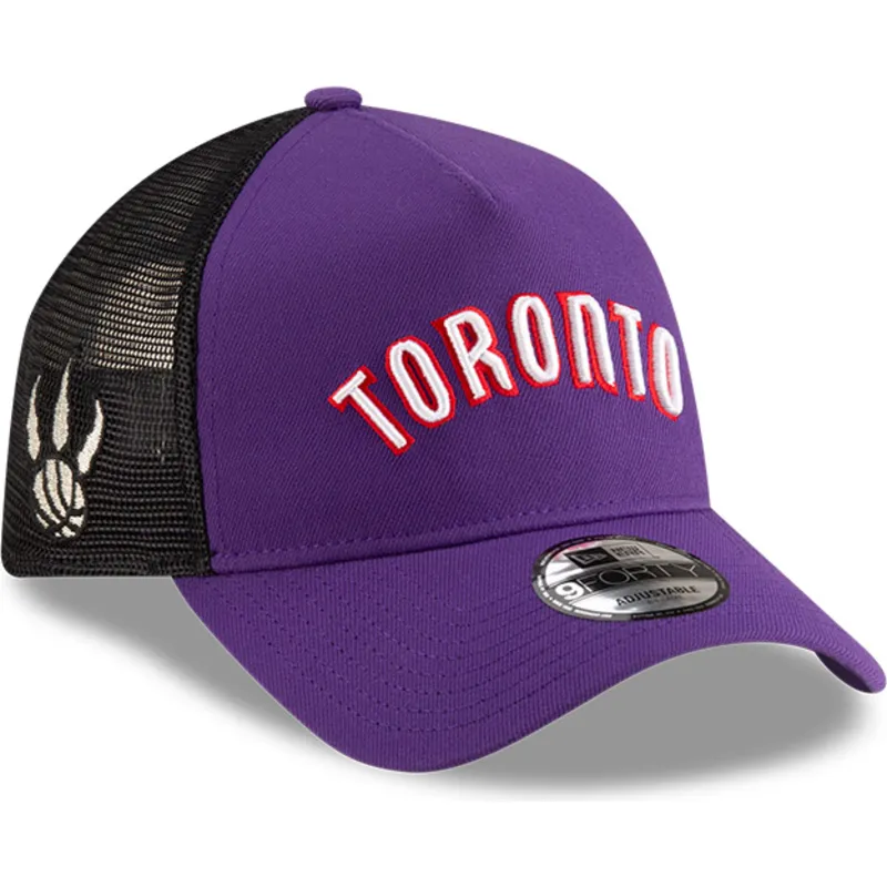 violette-und-schwarze-trucker-kappe-a-frame-classic-der-toronto-raptors-nba-von-new-era violette-und-schwarze-trucker-kappe-a-frame-classic-der-toronto-raptors-nba-von-new-era