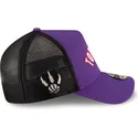 violette-und-schwarze-trucker-kappe-a-frame-classic-der-toronto-raptors-nba-von-new-era