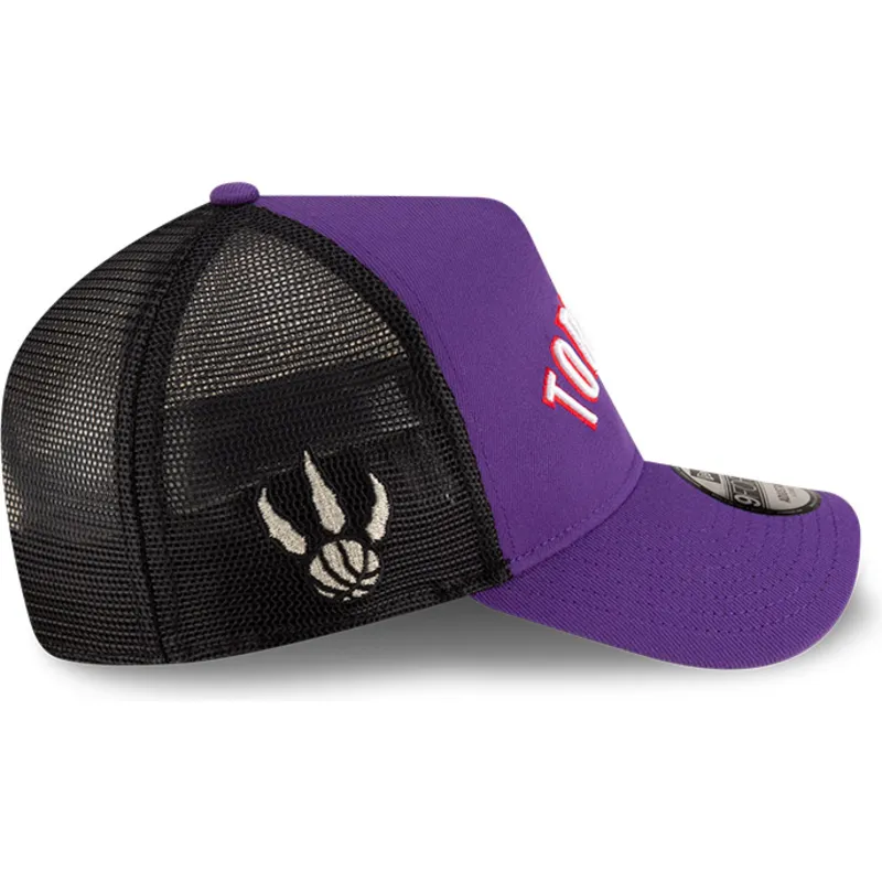violette-und-schwarze-trucker-kappe-a-frame-classic-der-toronto-raptors-nba-von-new-era violette-und-schwarze-trucker-kappe-a-frame-classic-der-toronto-raptors-nba-von-new-era