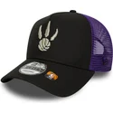 schwarze-und-violette-trucker-kappe-a-frame-classic-der-toronto-raptors-nba-von-new-era