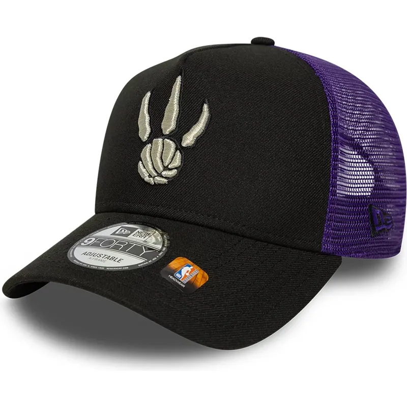 schwarze-und-violette-trucker-kappe-a-frame-classic-der-toronto-raptors-nba-von-new-era schwarze-und-violette-trucker-kappe-a-frame-classic-der-toronto-raptors-nba-von-new-era