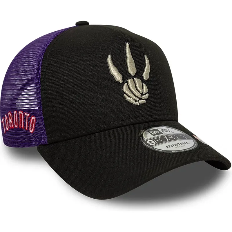 schwarze-und-violette-trucker-kappe-a-frame-classic-der-toronto-raptors-nba-von-new-era schwarze-und-violette-trucker-kappe-a-frame-classic-der-toronto-raptors-nba-von-new-era