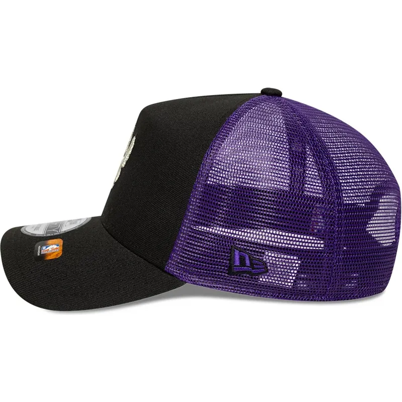 schwarze-und-violette-trucker-kappe-a-frame-classic-der-toronto-raptors-nba-von-new-era schwarze-und-violette-trucker-kappe-a-frame-classic-der-toronto-raptors-nba-von-new-era