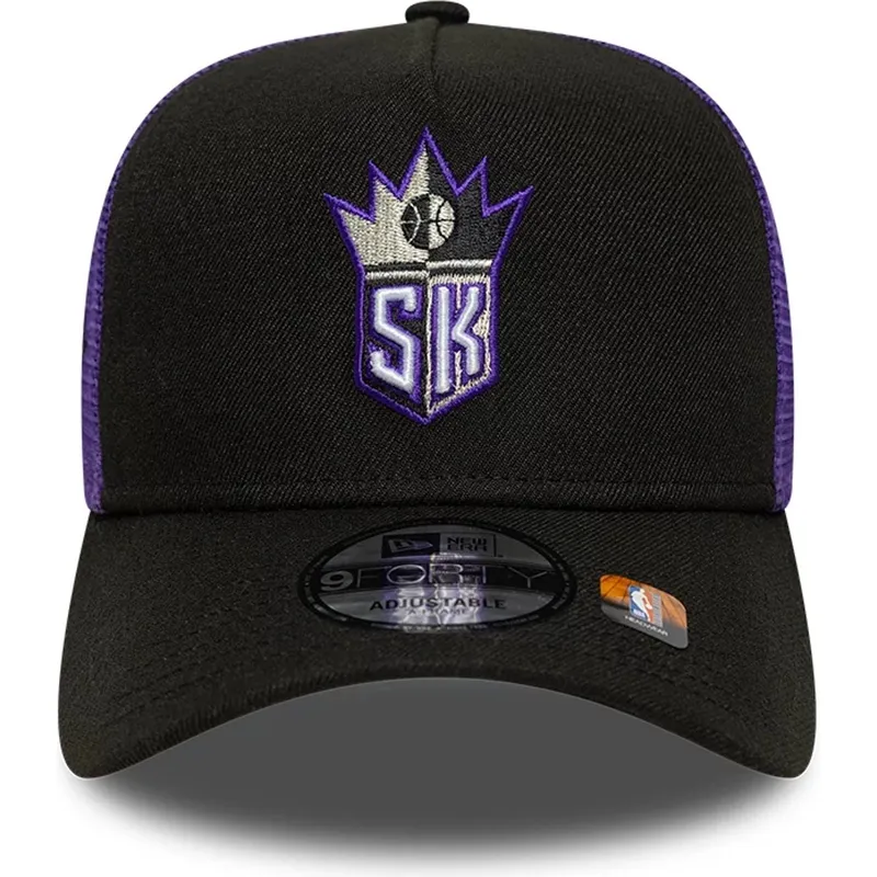 schwarze-und-violette-a-frame-classic-trucker-cap-der-sacramento-kings-nba-von-new-era schwarze-und-violette-a-frame-classic-trucker-cap-der-sacramento-kings-nba-von-new-era