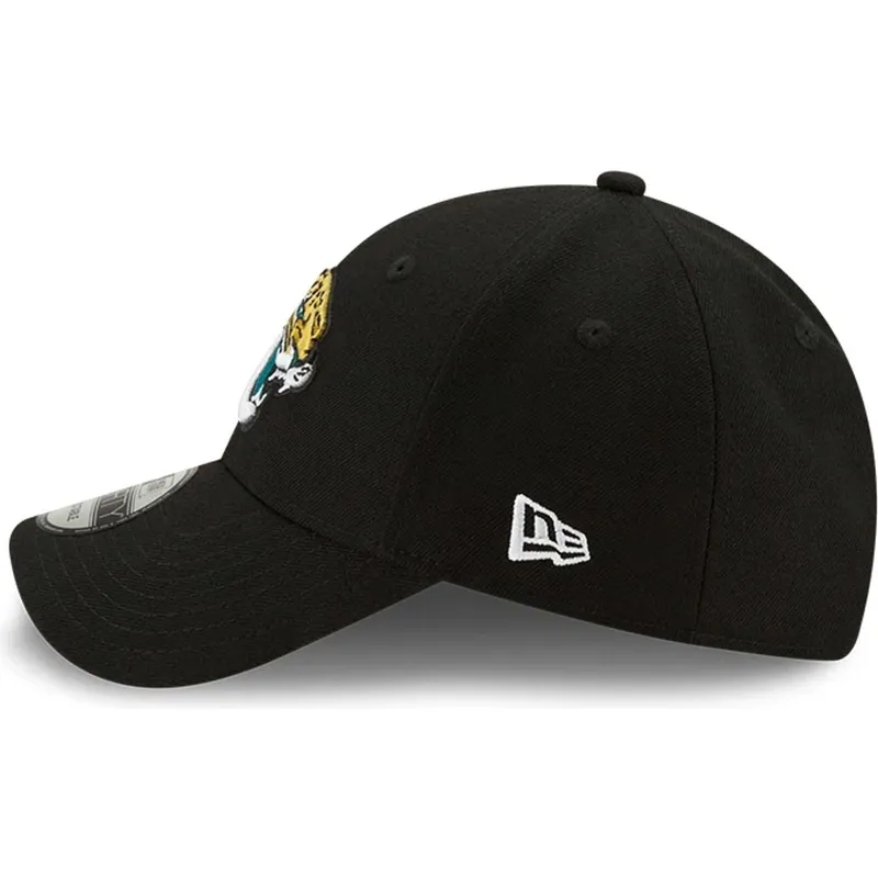 schwarze-verstellbare-gebogene-kappe-9forty-the-league-der-jacksonville-jaguars-nfl-von-new-era