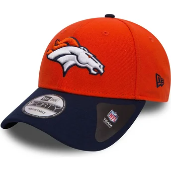 Mützen gebogen orange verstellbares band 9FORTY The League der Denver Broncos NFL von New Era