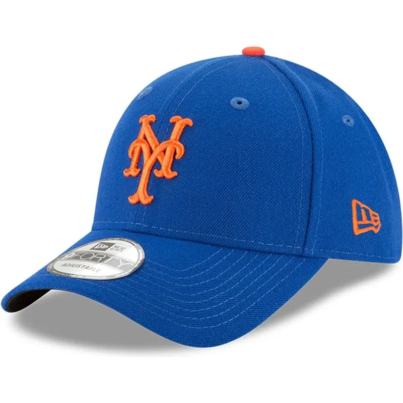 blaue-verstellbare-gebogene-kappe-9forty-the-league-der-new-york-mets-mlb-von-new-era blaue-verstellbare-gebogene-kappe-9forty-the-league-der-new-york-mets-mlb-von-new-era